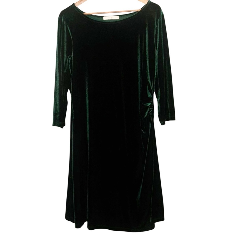 Signature Collection Green Velvet Dress Size XL
